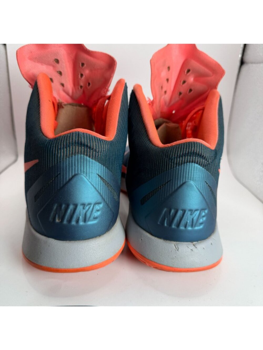 Nike Hyperquickness Mens Basketball Shoes Size 11 Blue & Orange Mid-Top Lunar - Picture 5 of 8